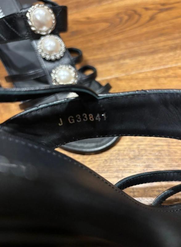 Chanel Faux Pearl Embellished Sandals