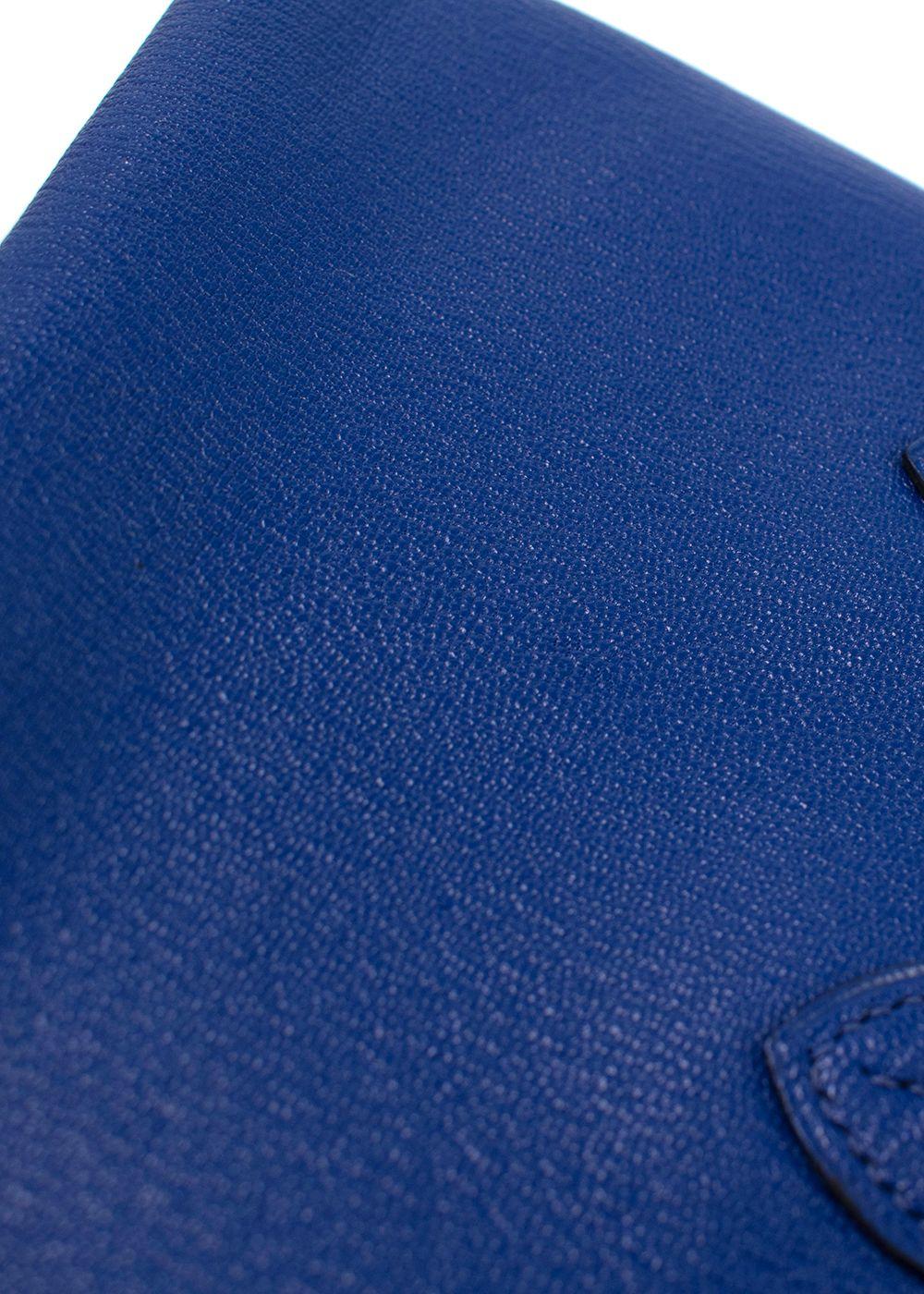 Hermès Bleu Electrique Chèvre Mini Bolide Bag GHW