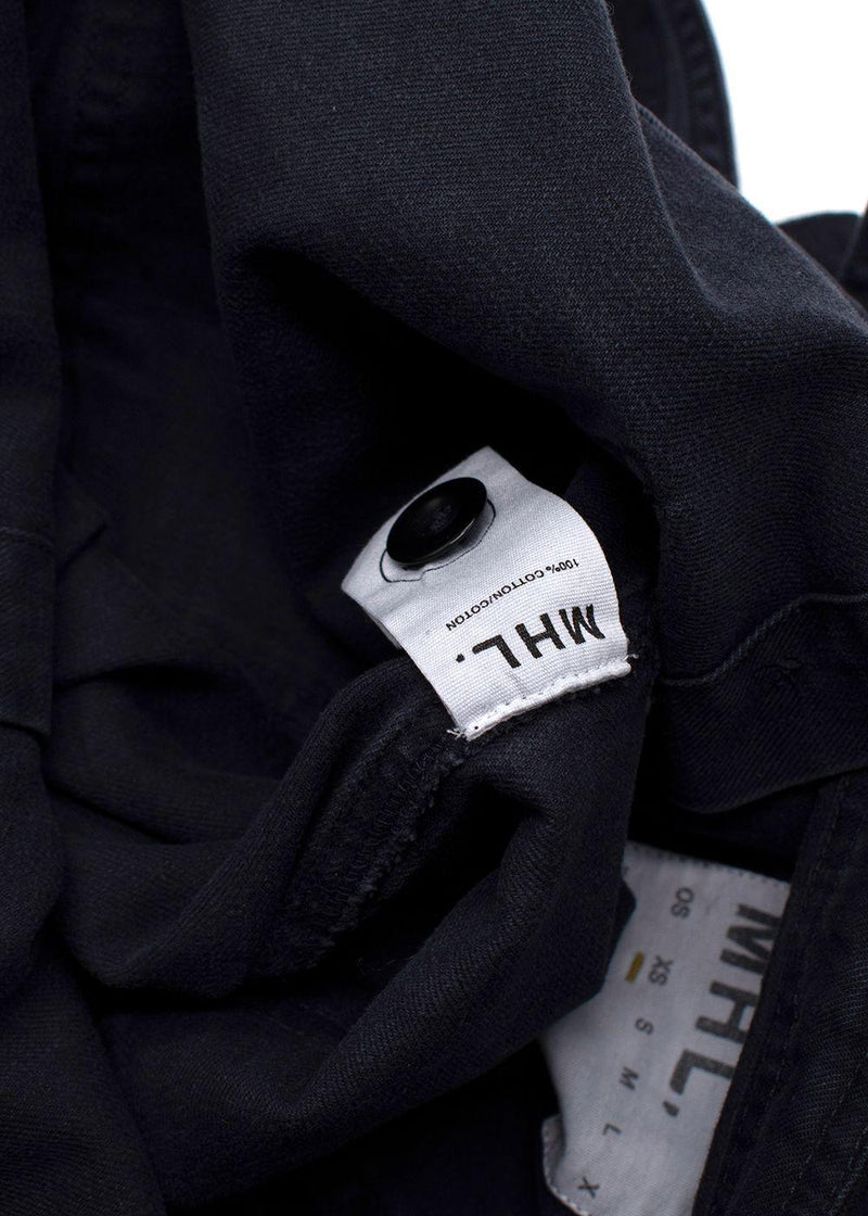 MHL Black Denim Canvas Dungarees
