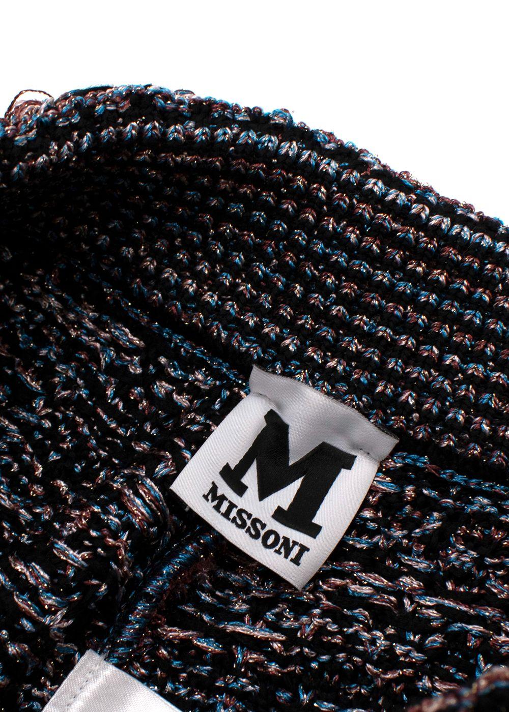 Missoni Black Metallic Soft Tweed  Shorts