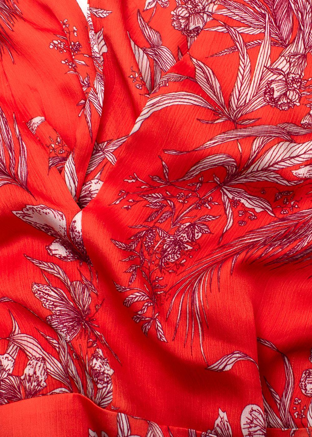 Alexis Cassara Orange Floral Mini Dress