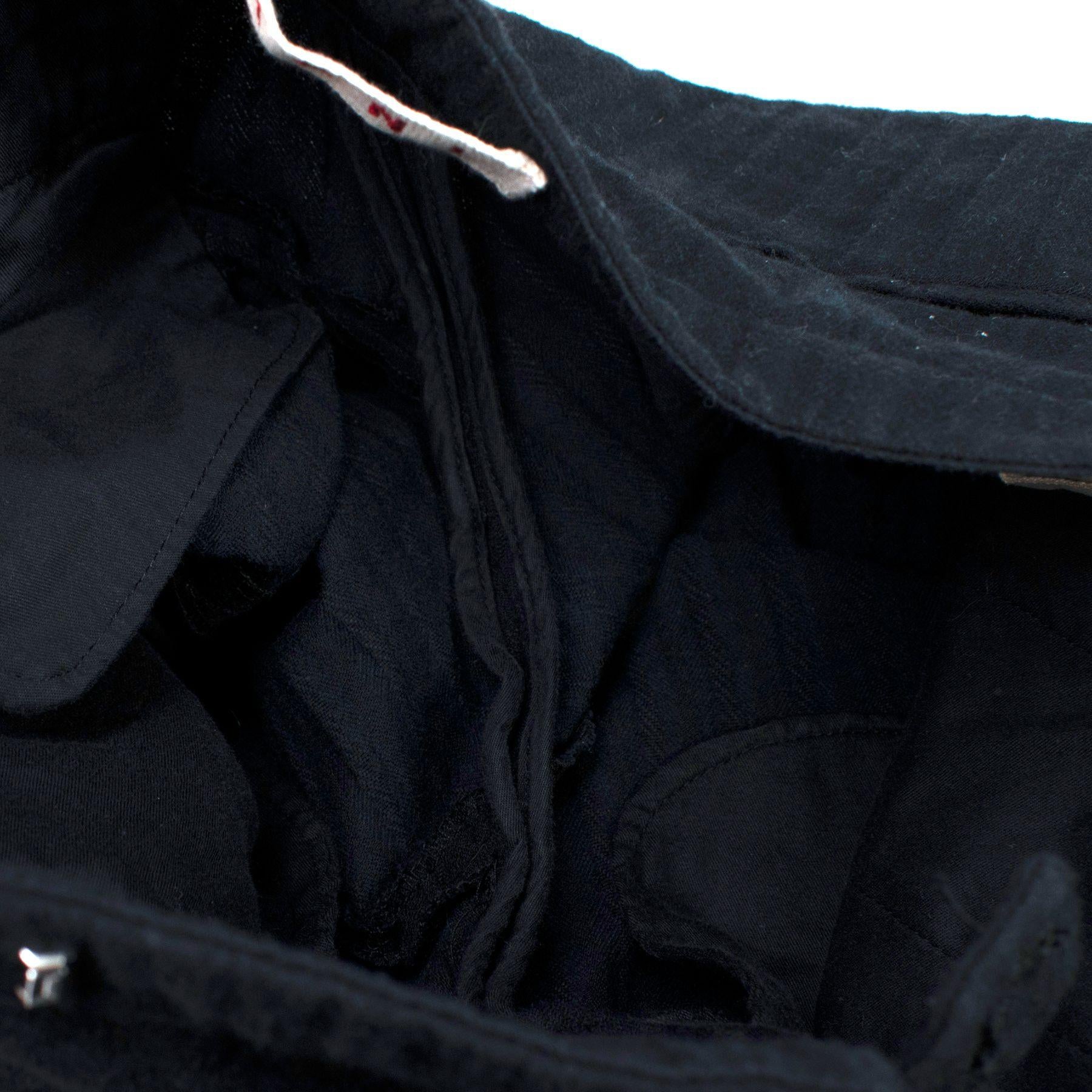 Marni Black Textured Tailored Trousers