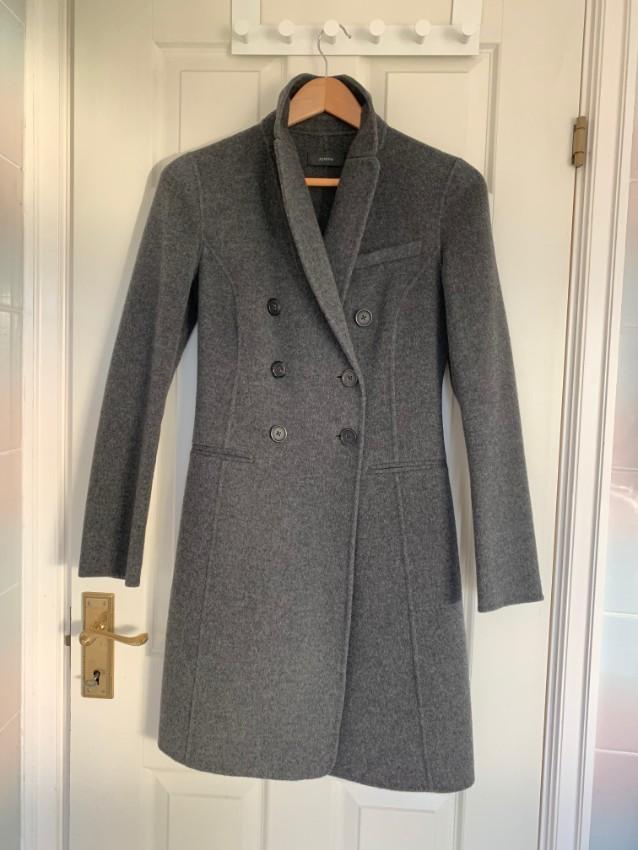 Joseph Grey Wool & Cashmere Coat