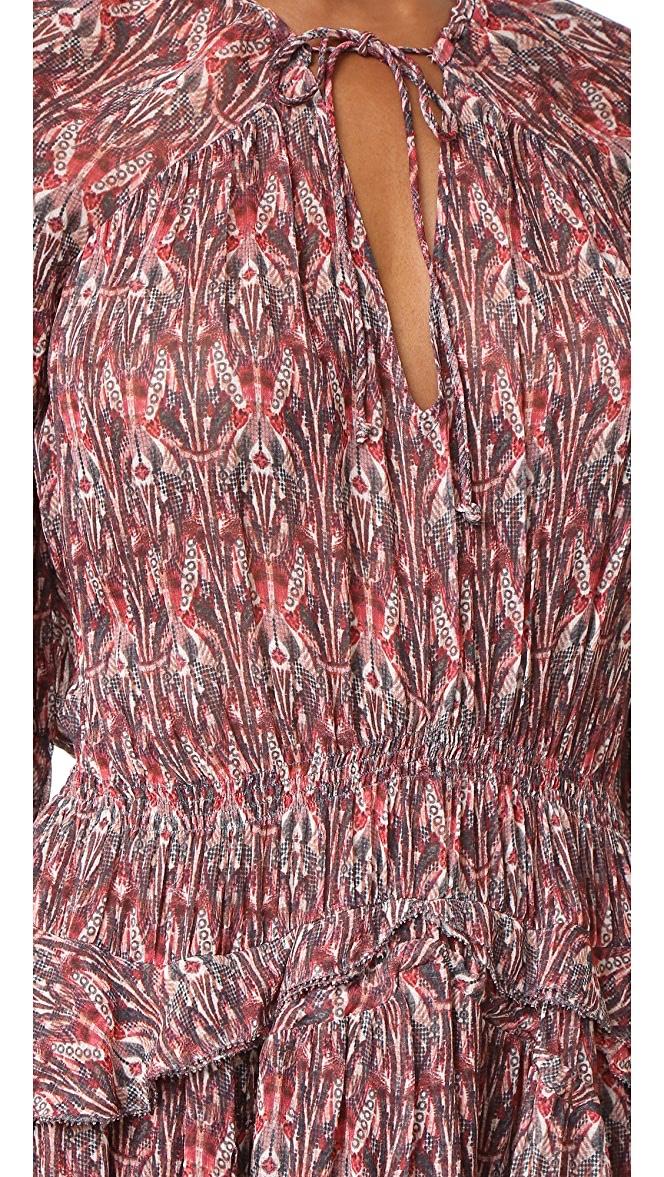 Iro Printed Layered Mini Dress