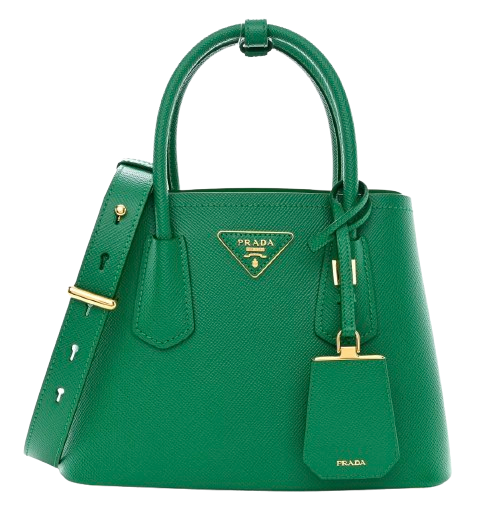 Emerald Green Double Saffiano Mini Bag