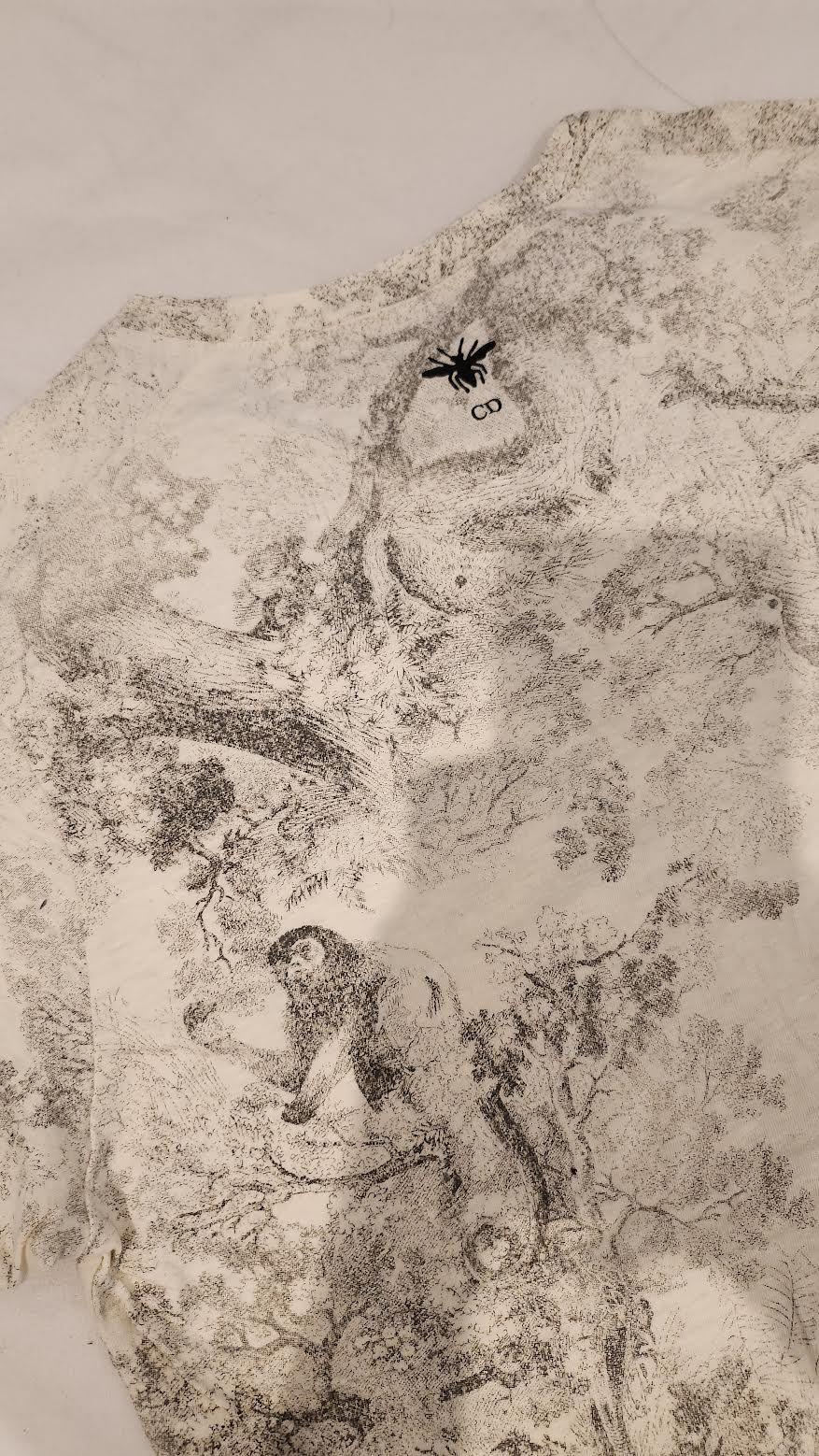 Dior Grey Toile De Jouy T-Shirt