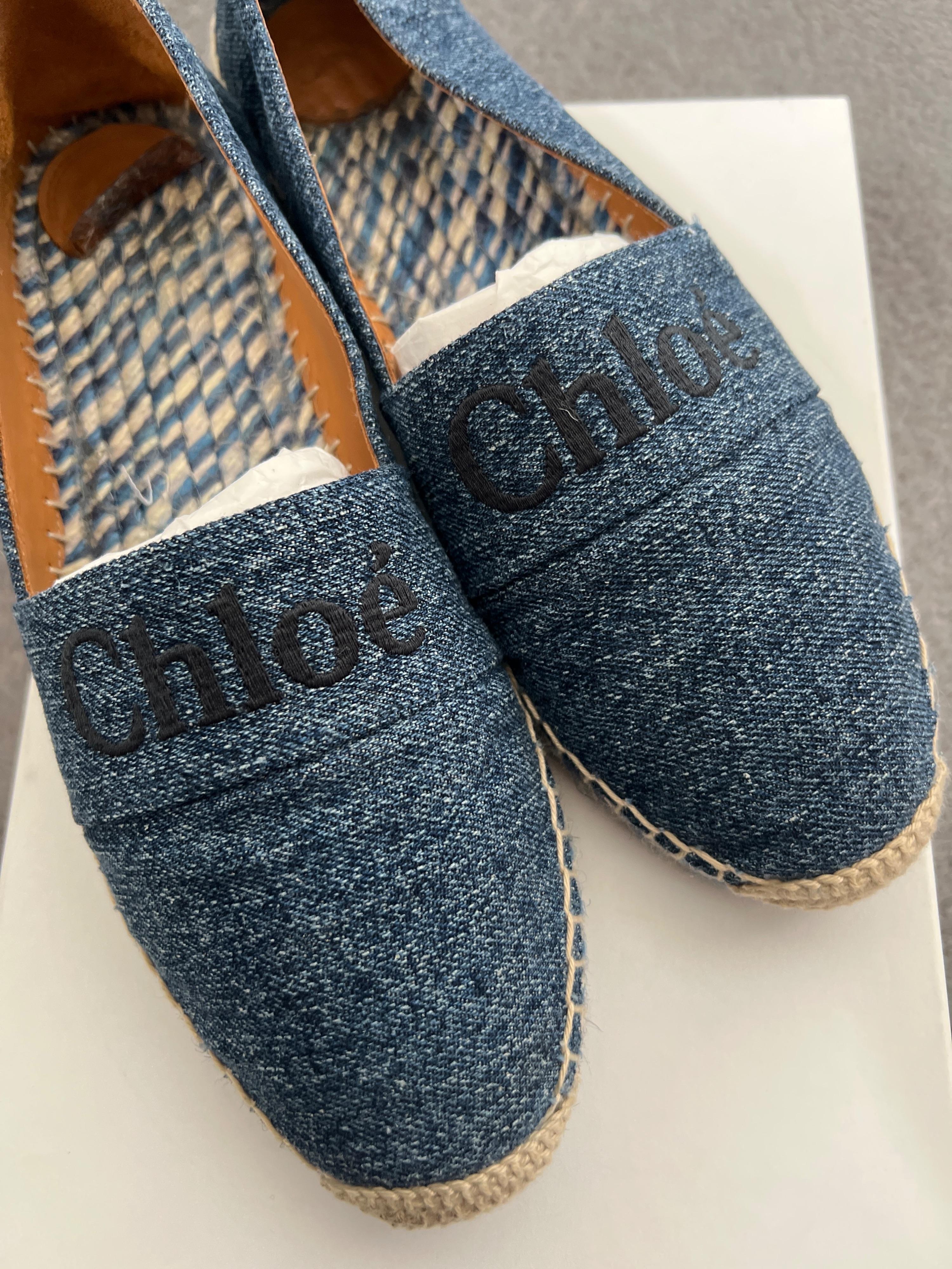 Chloe Denim Espadrilles