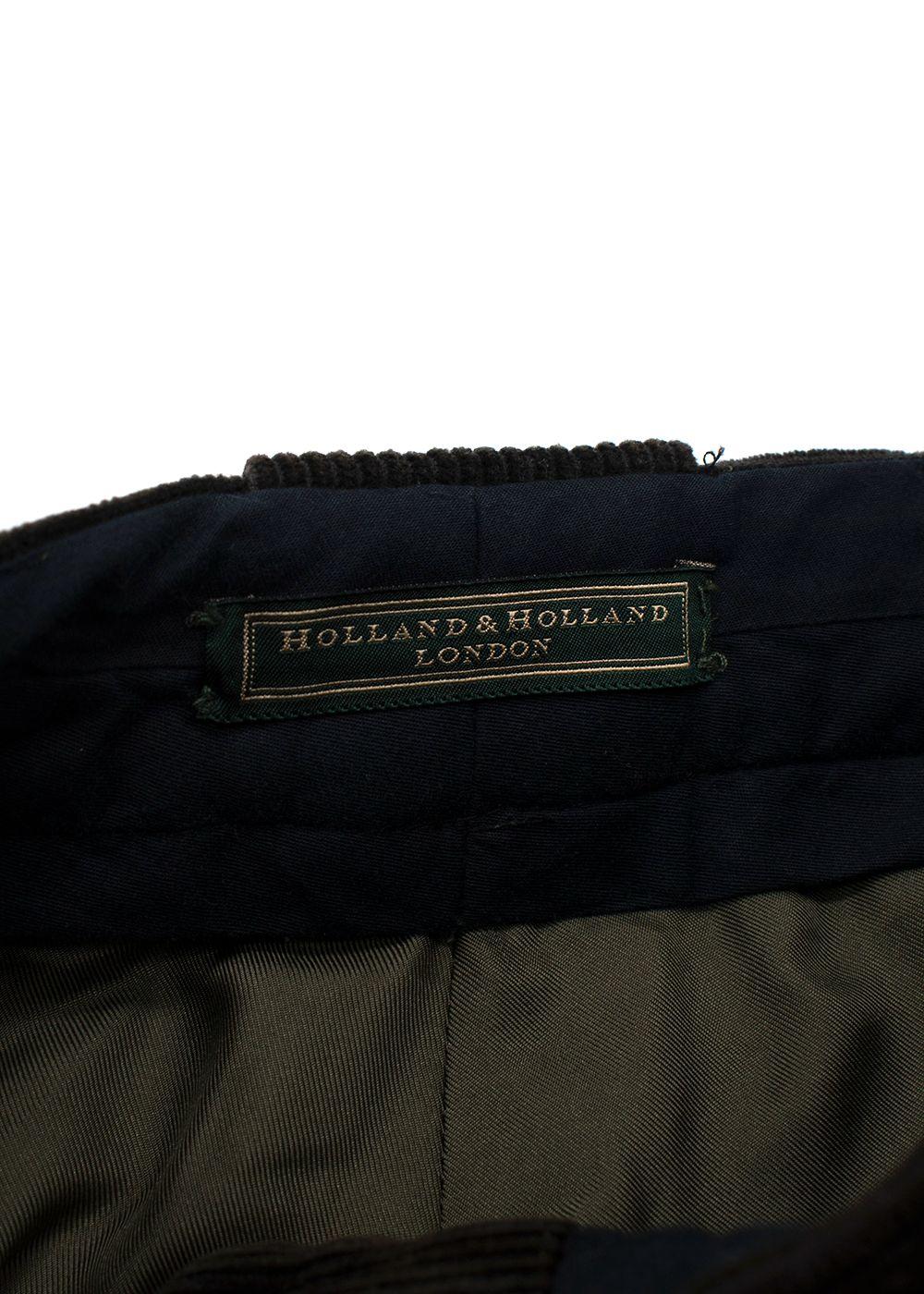 Holland & Holland Dark Green Cord Breeks