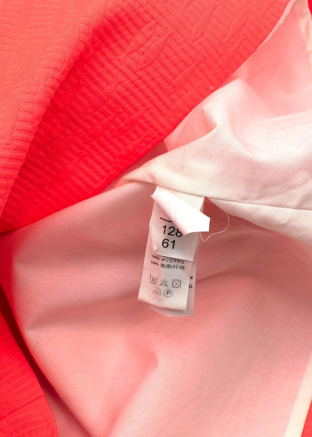 Kids 8Y Coral Textured Dress