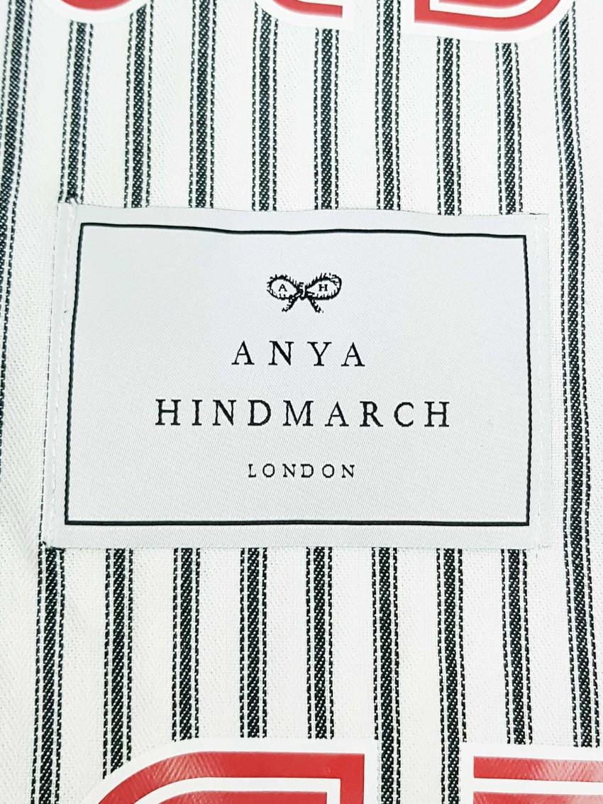 Anya Hindmarch Weave Project Embroidered Striped Tote Bag