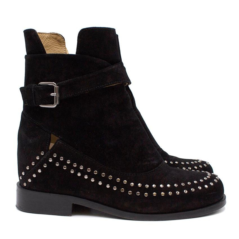 Thakoon Addition Black Suede Studded Fiona2 Boots