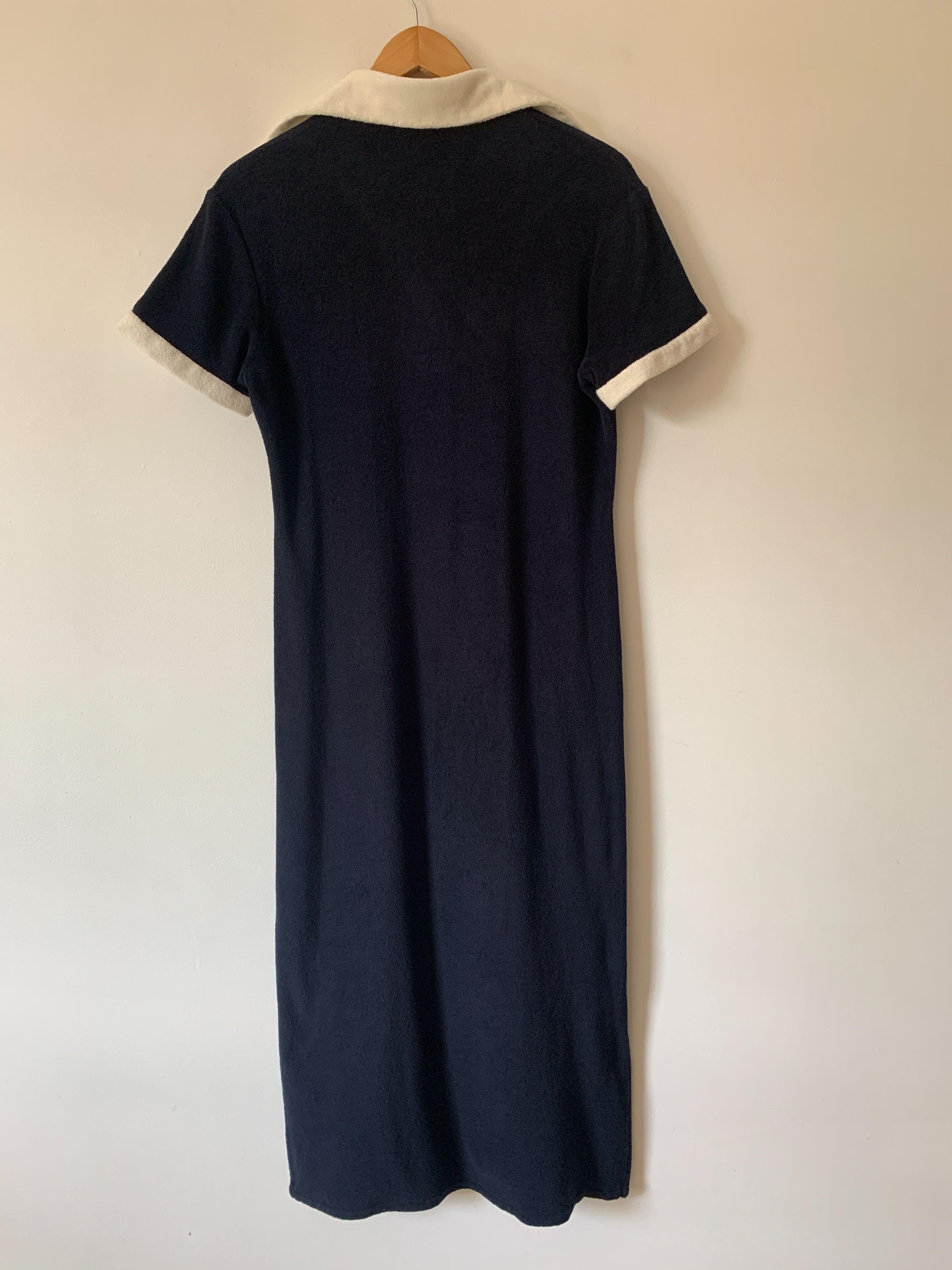 Giuliva Heritage Navy Towelling Dress