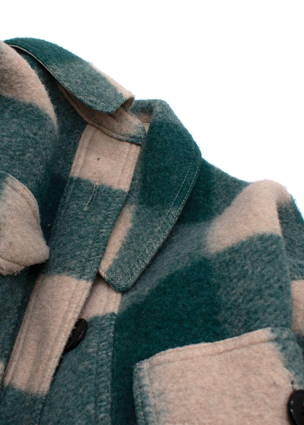 Isabel Marant Green Harveli Short Checked Jacket