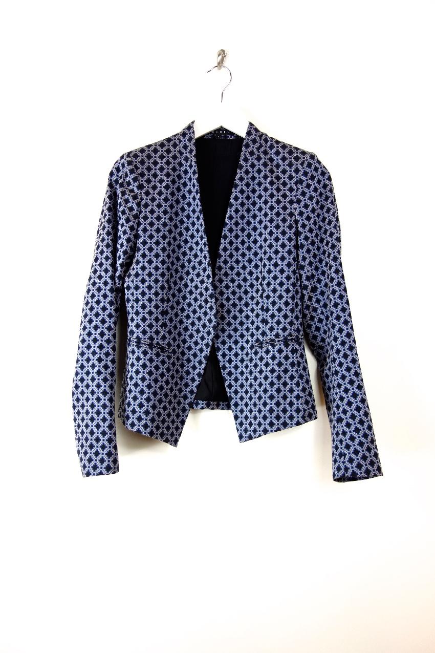 Theory stretch-wool geometric jacket