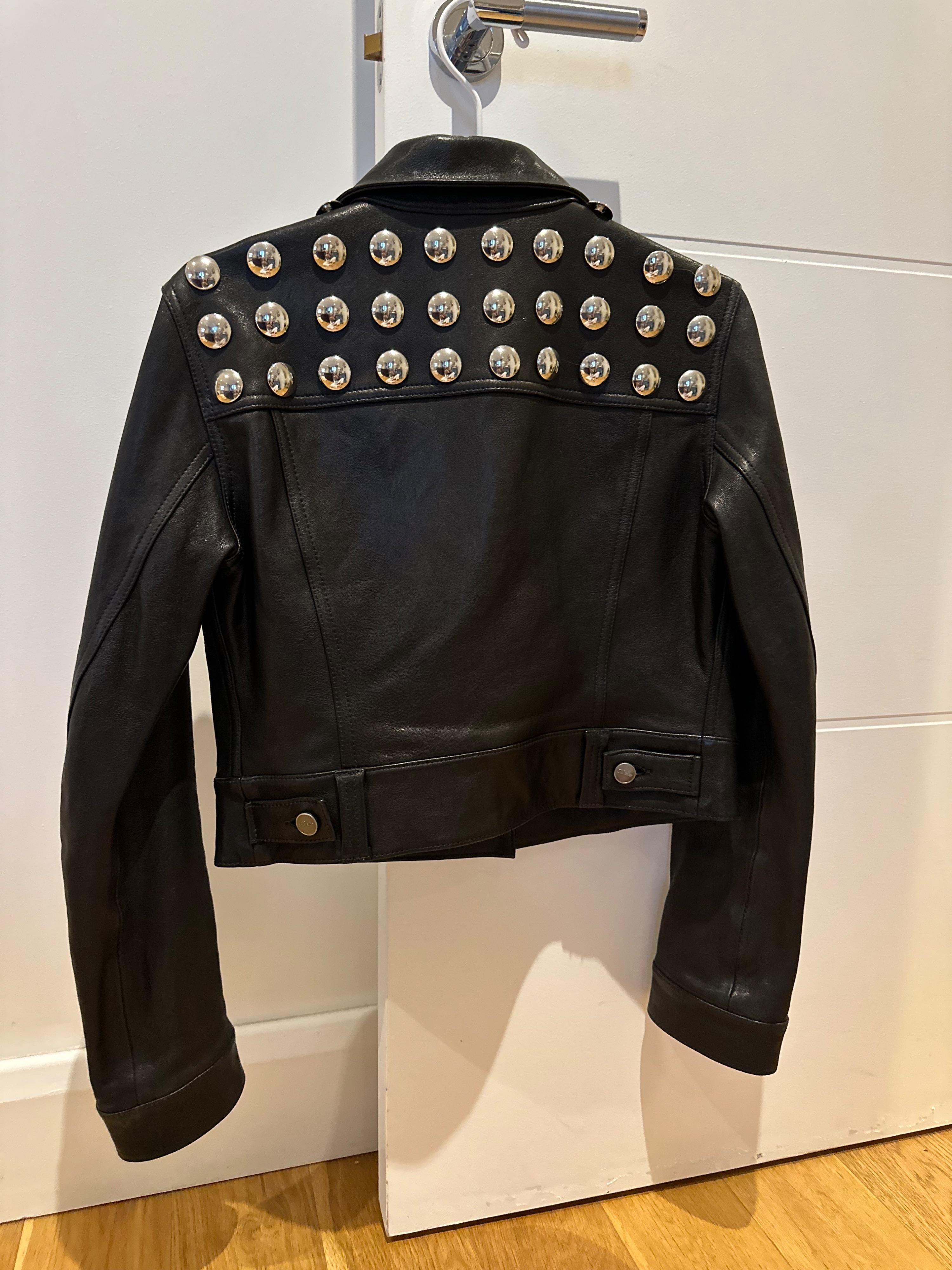Khaite Black Rizzo Studded Leather Jacket