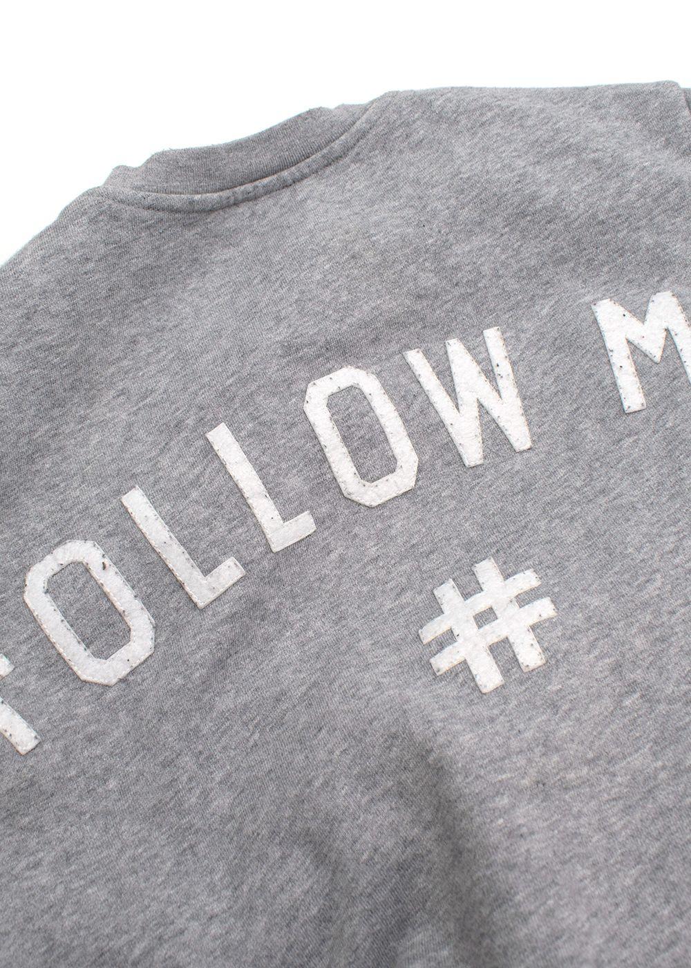 Ports 1961 'Follow Me' Embroidered Grey Sweatshirt