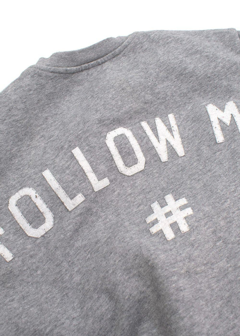 Ports 1961 'Follow Me' Embroidered Grey Sweatshirt