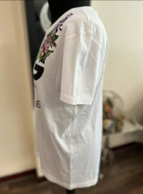 Dolce & Gabbana White Logo Floral T-shirt