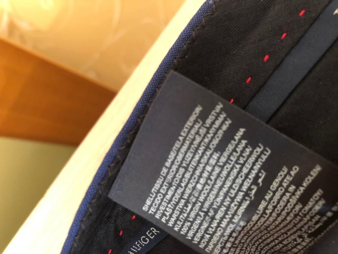 Tommy Hilfiger Blue Mens Single Breasted Suit