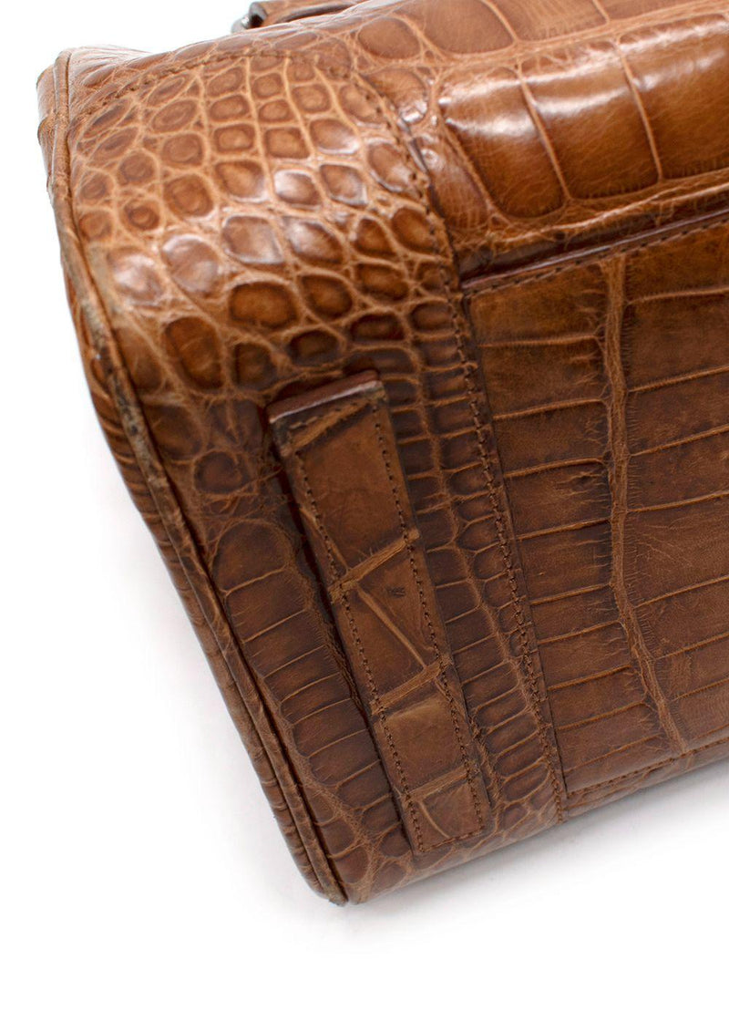 Ralph Lauren Ricky 33 Caiman Crocodile Bag