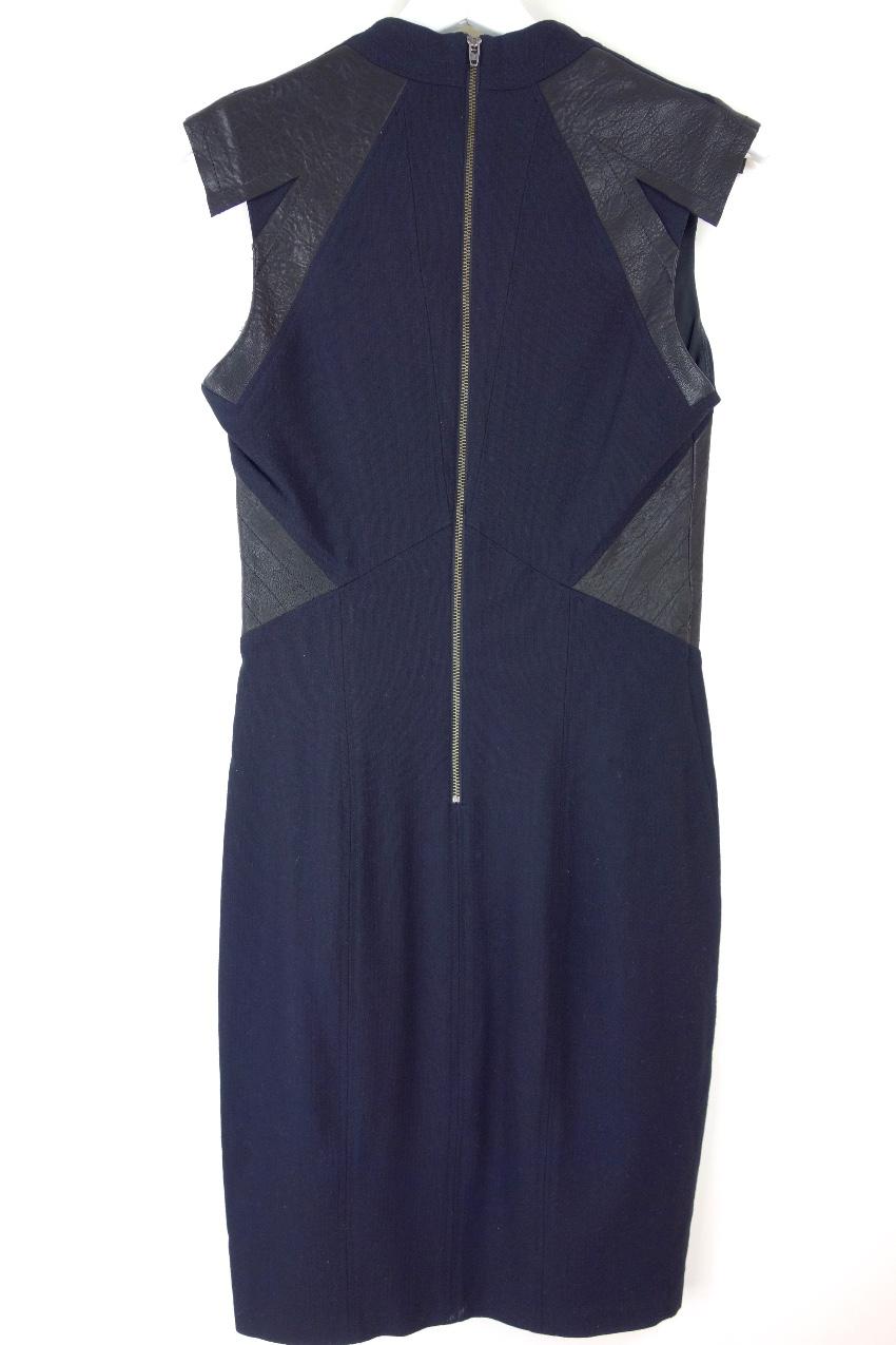 Helmut Lang contrast-panel dress