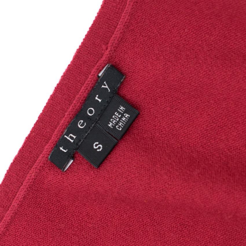 Theory Red Wool Dress