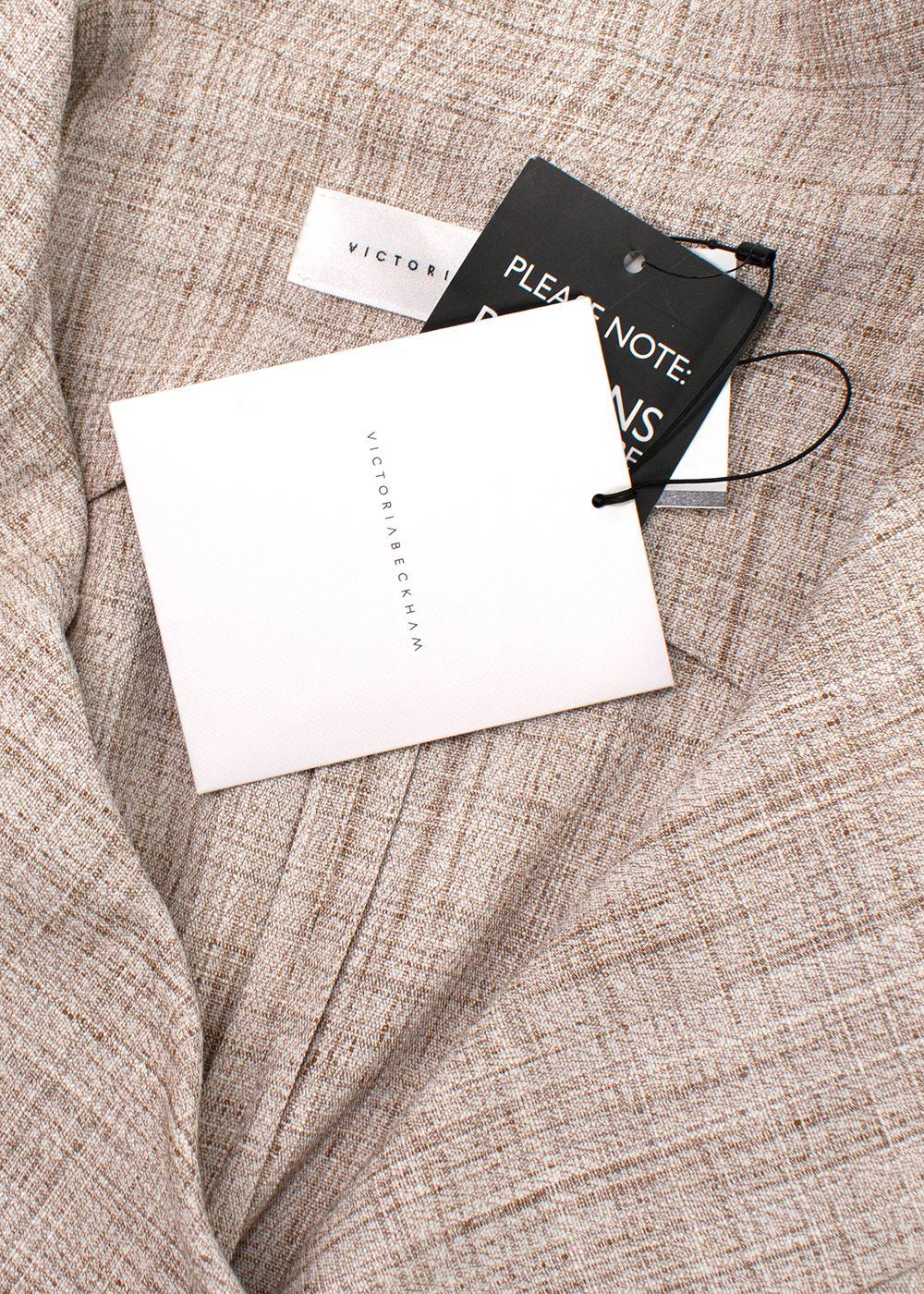 Victoria Beckham Beige Layered Vest