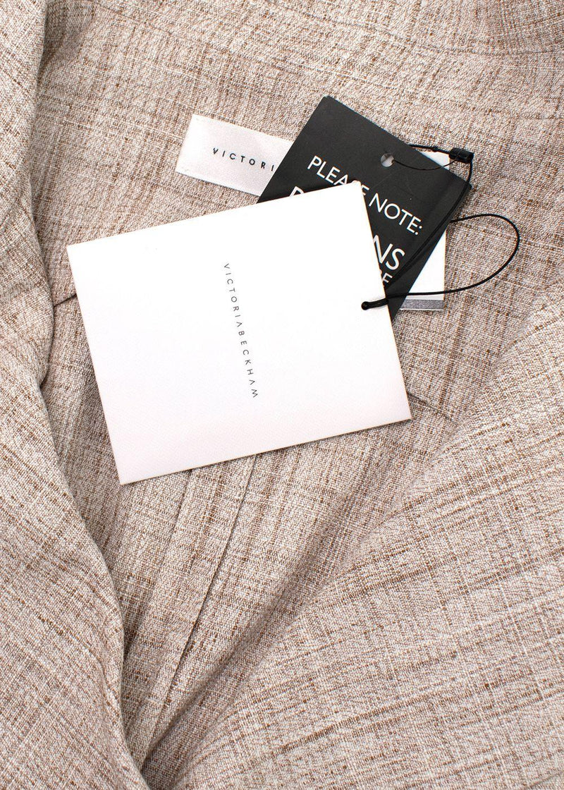 Victoria Beckham Beige Layered Vest