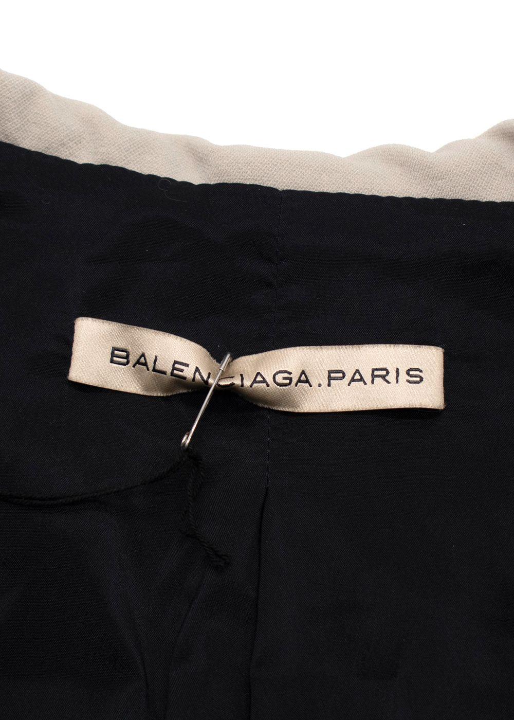 Balenciaga Black Contrast Trim Waistcoat