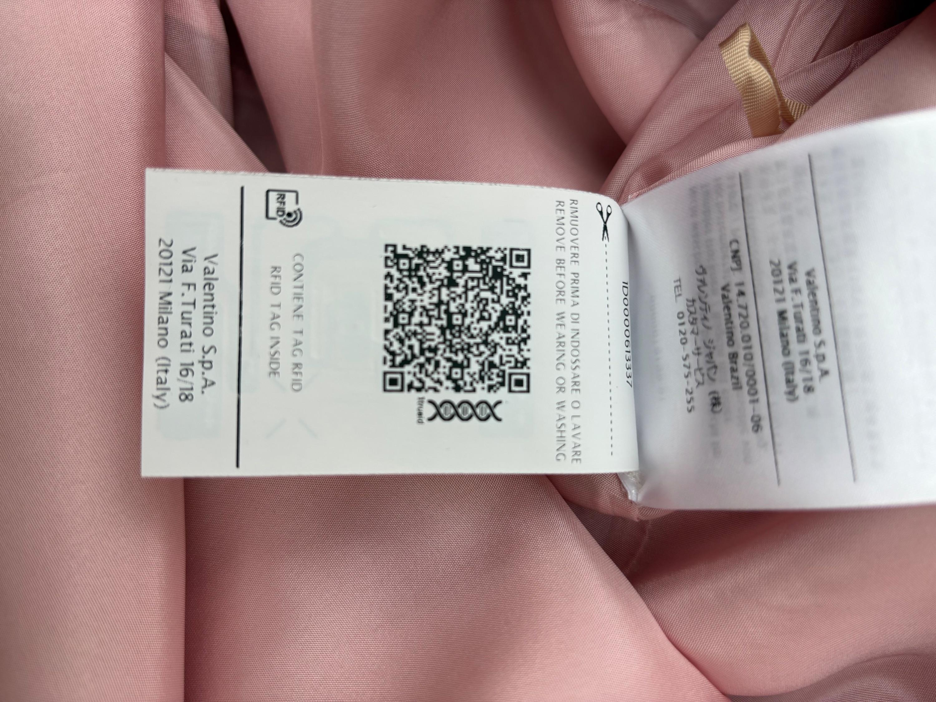 Valentino Pink Ruffle Sleeve Swing Dress