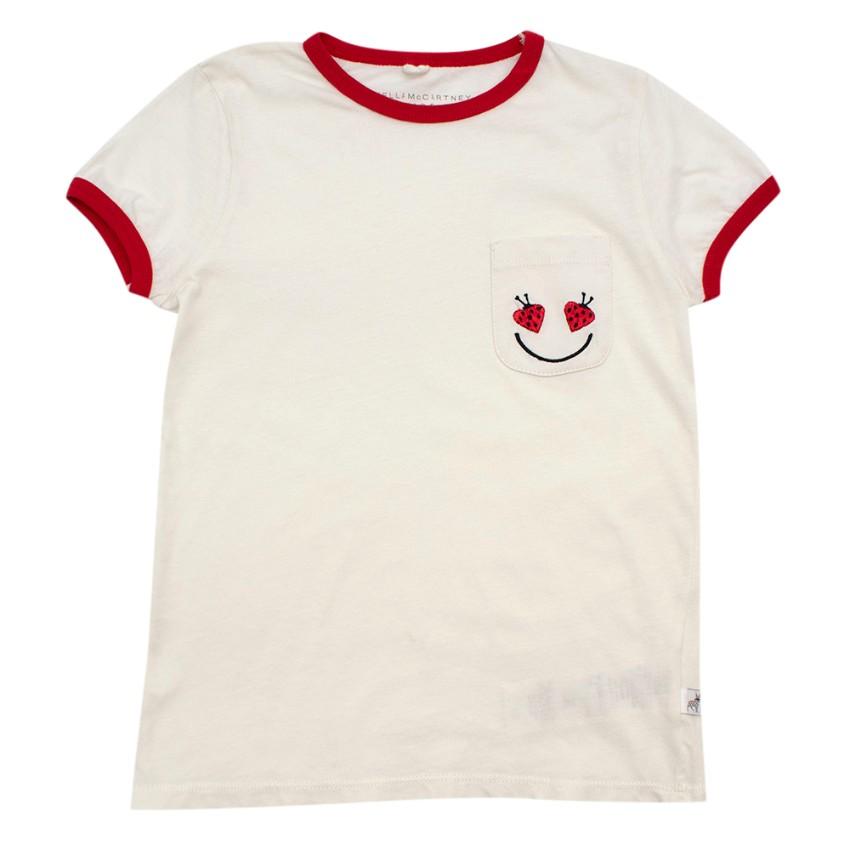 Stella McCartney Kids Ladybug Embroidered T-shirt