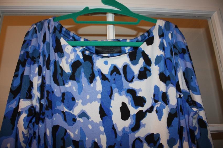 Philipp Plein Blue Animal Print Dress