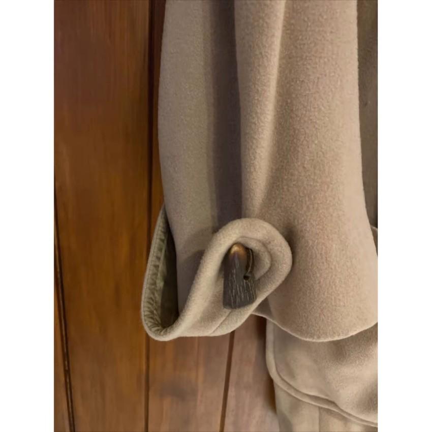 Burberrys Vintage Beige Cashmere Blend Duffle Coat