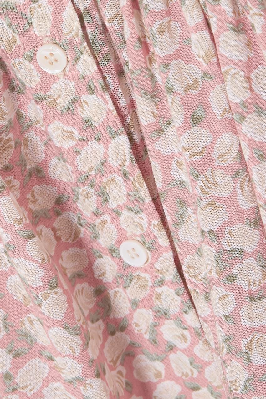 Faithfull the Brand Marigot Pink Floral Dress