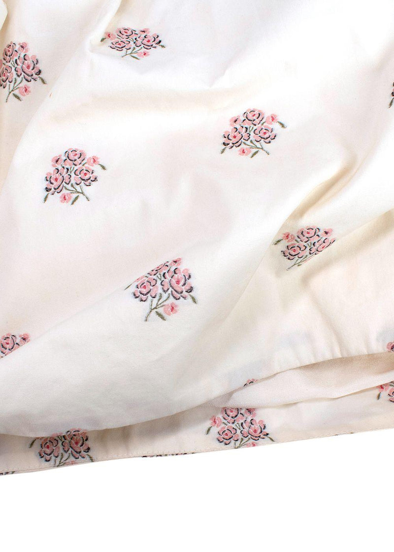 Dior Floral Print High Waist Tulip Skirt