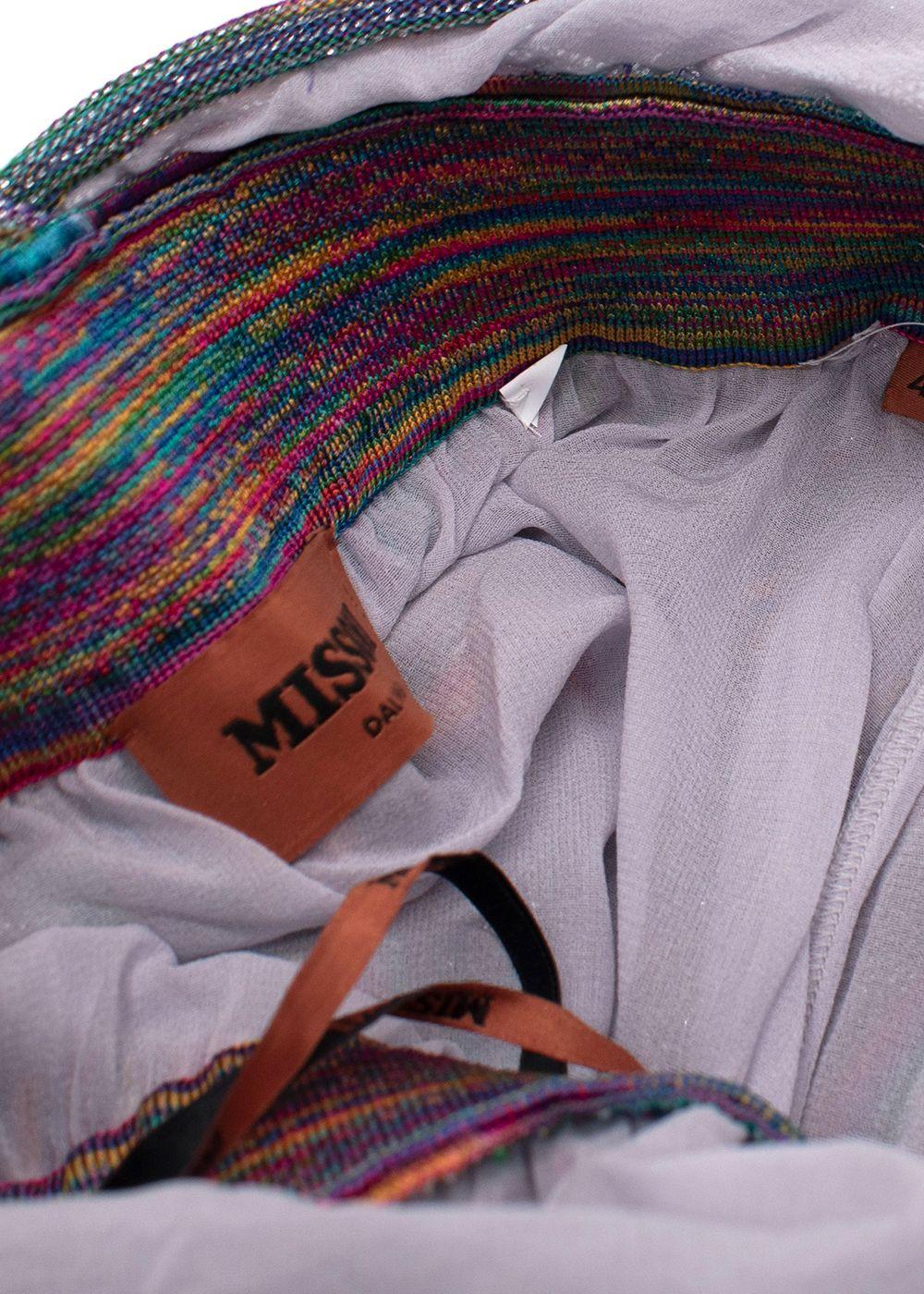 Missoni Multicoloured stretch-silk Halter Neck Dress