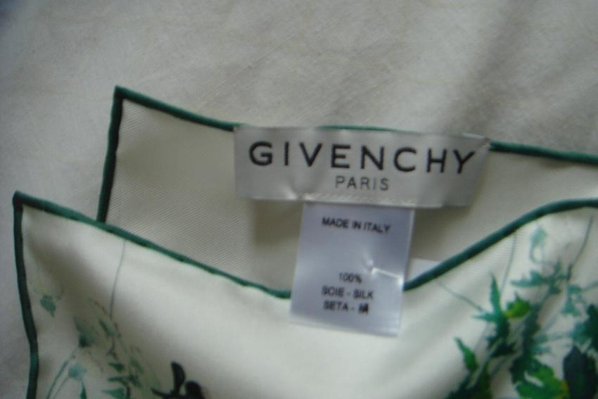 Givenchy Multicoloured Floral Print Silk Scarf