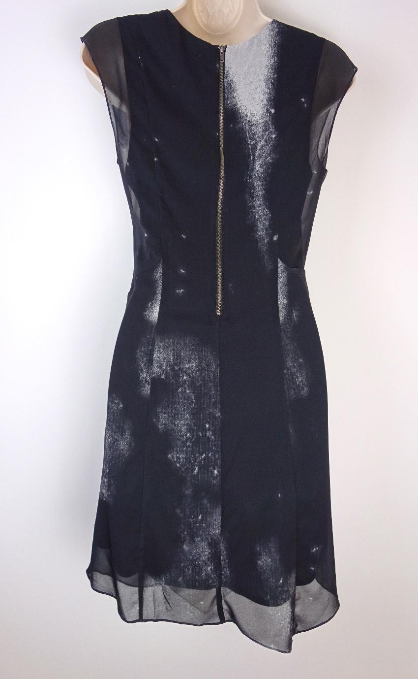 Helmut Lang Printed stretch-silk dress