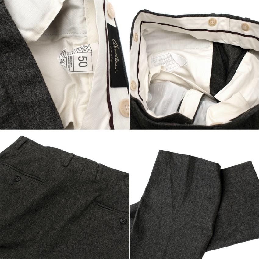 Corneliani Men's Grey Virgin Wool Single Breasted Suit