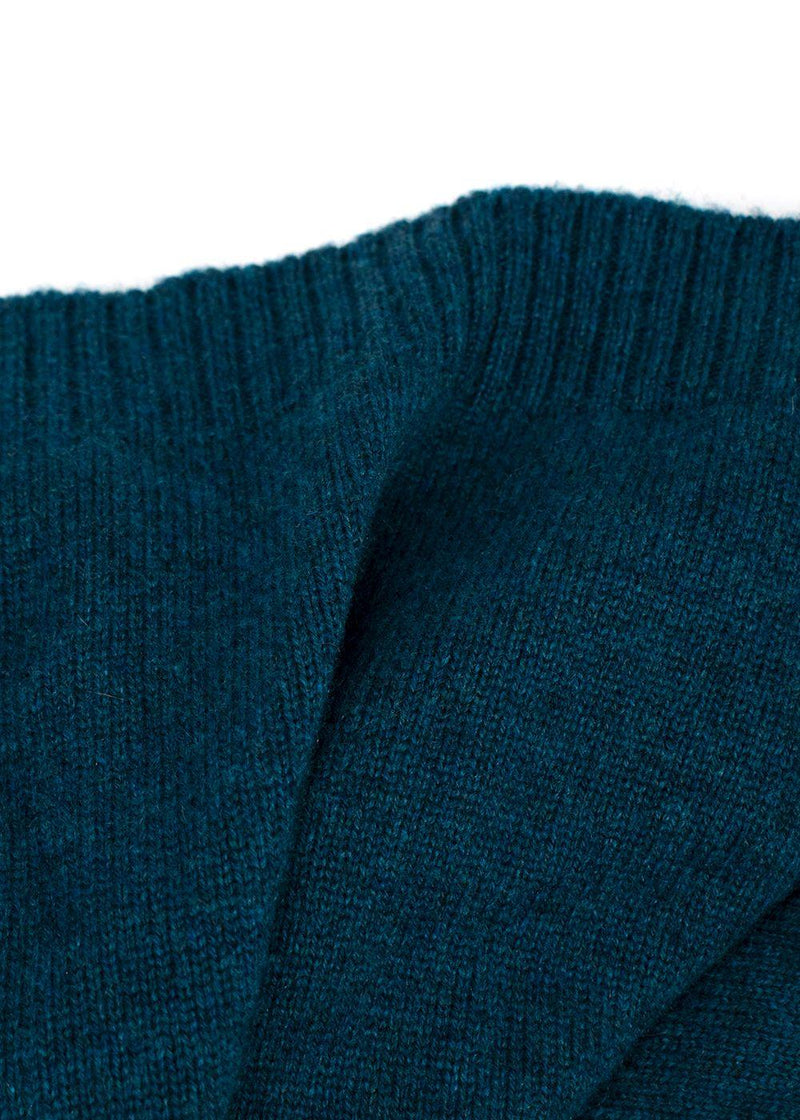 Hermes Teal Cashmere Longline Cardigan