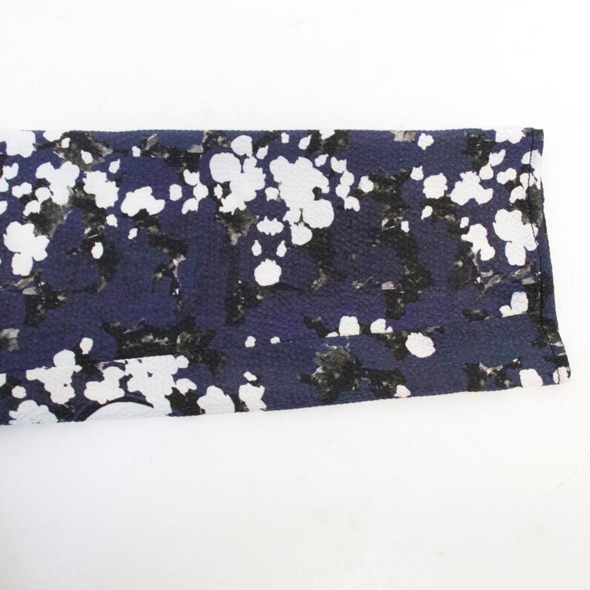 Michael Van Der Ham Printed Crepe Top