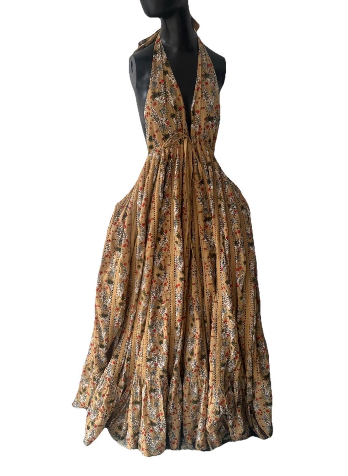 Runway Rofftop Halter Maxi Dress