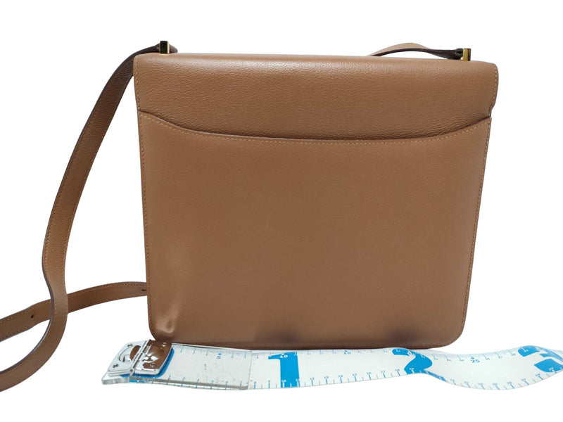 Hermes Tan Epsom Leather Shoulder Bag