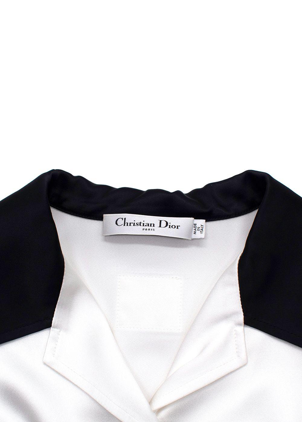 Dior Vibe Black and White Bowling Shirt