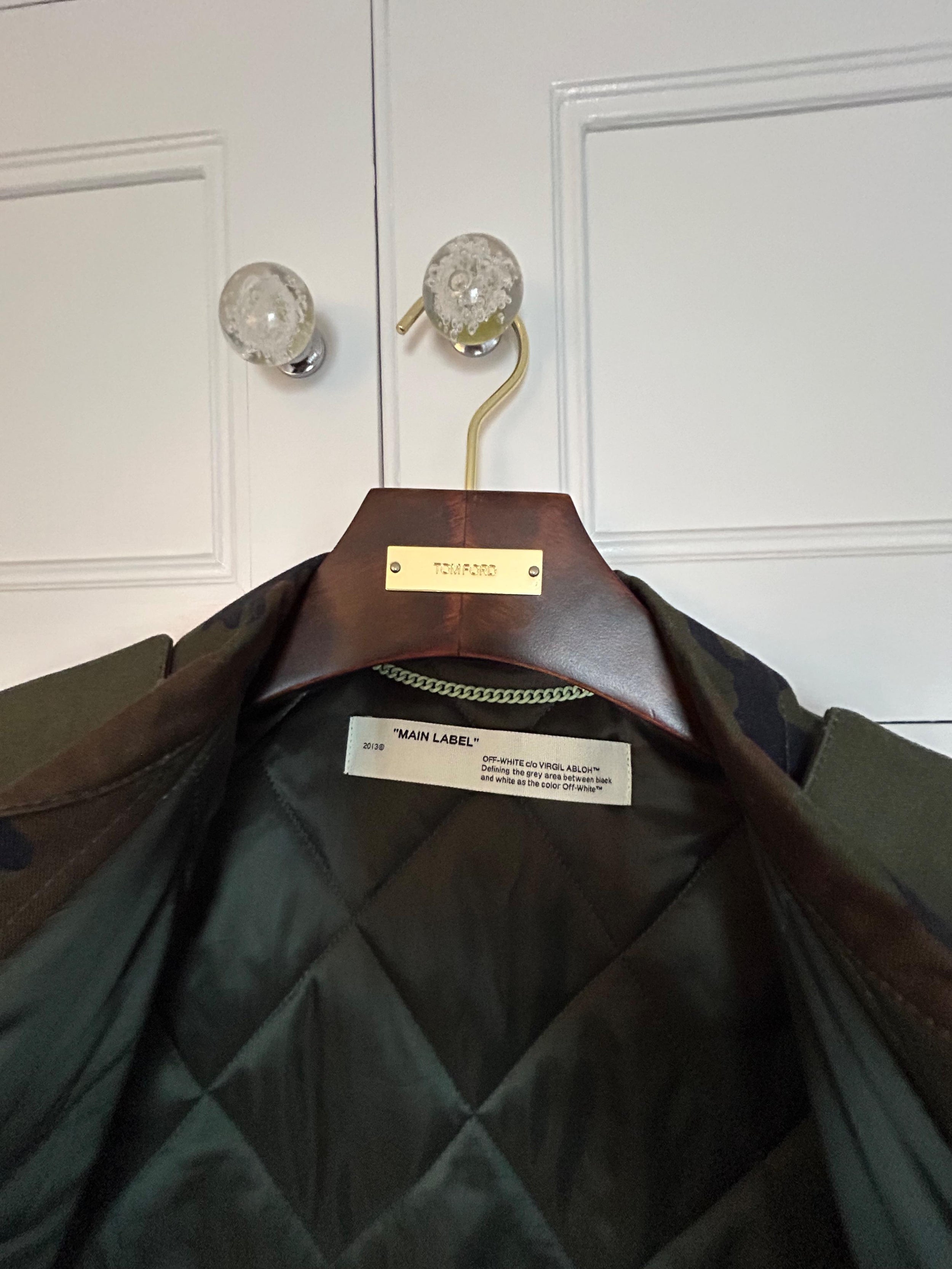 Virgil Abloh Belted Camouflage Jacket