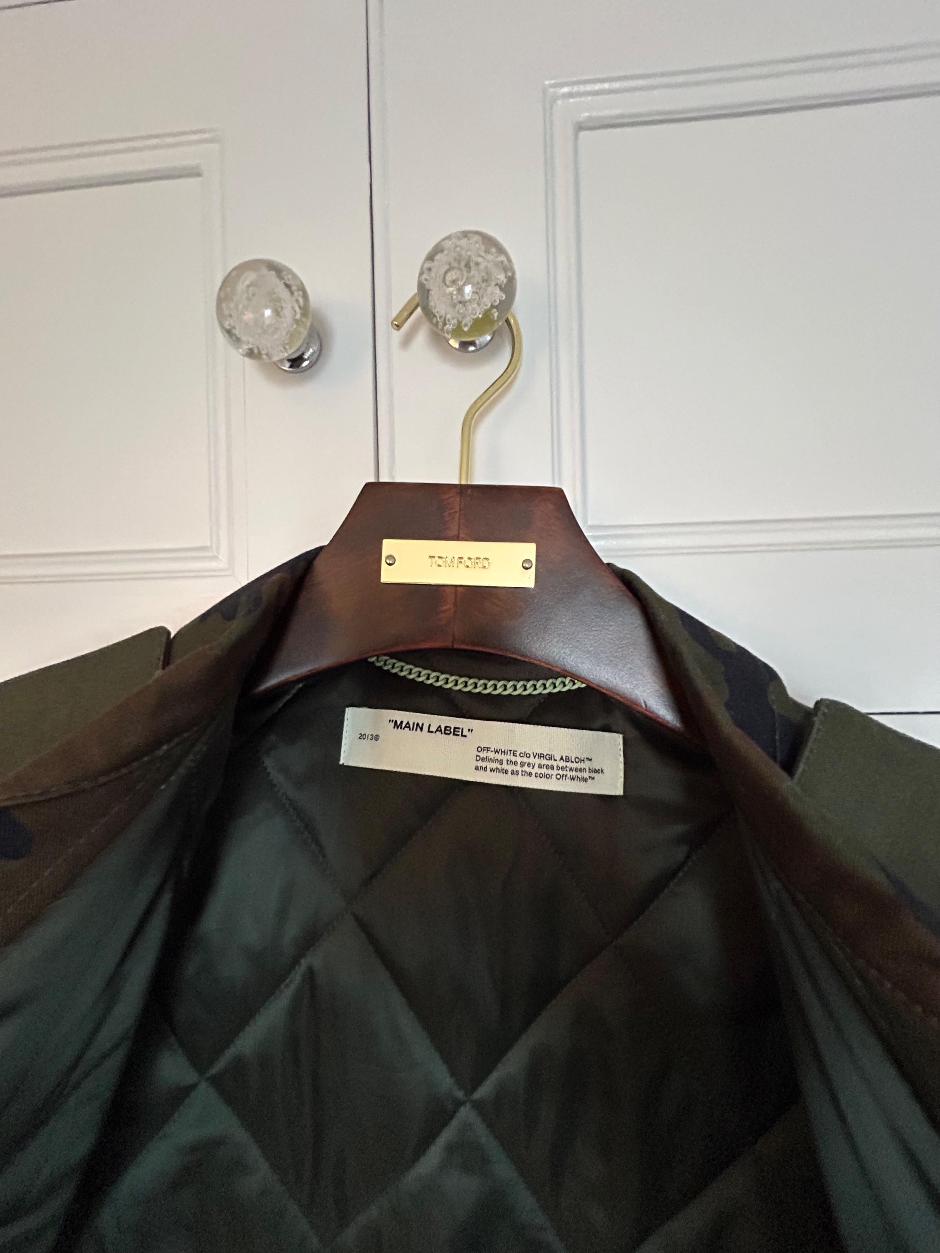 Virgil Abloh Belted Camouflage Jacket