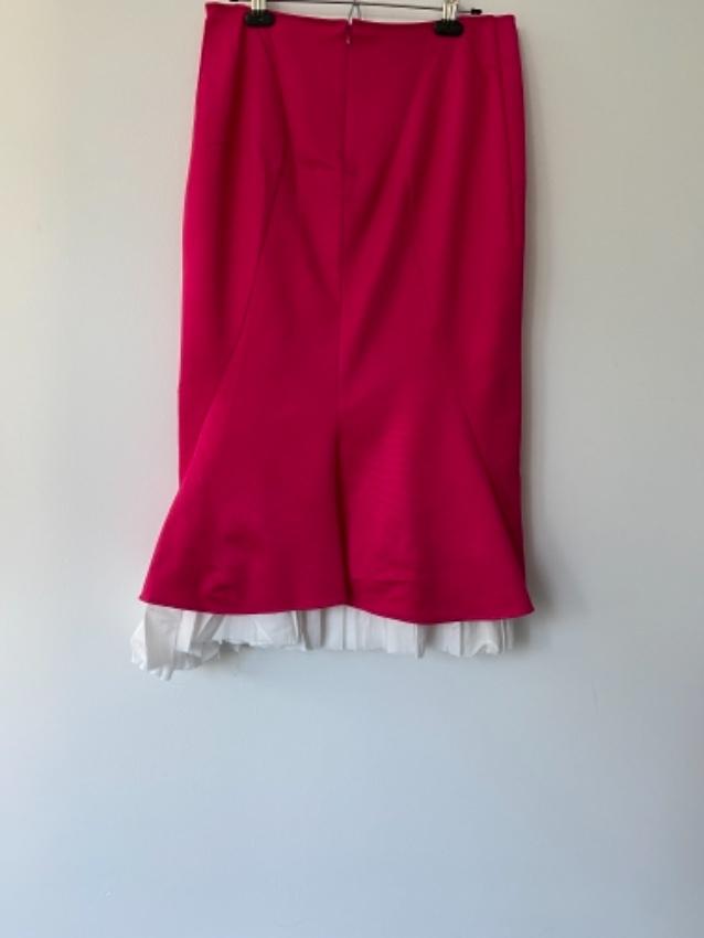 Marni Pink Contrast Underskirt Midi Skirt