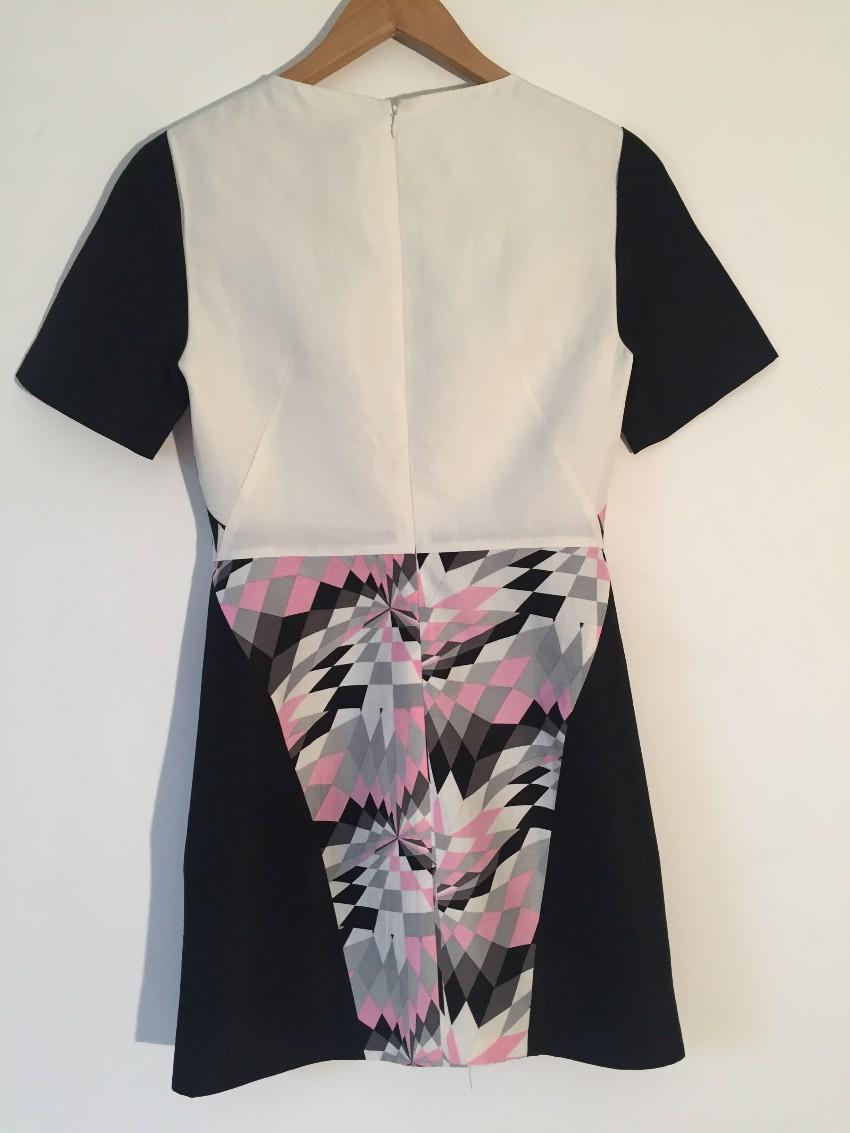 Tibi Isosceles Silk Blend Dress