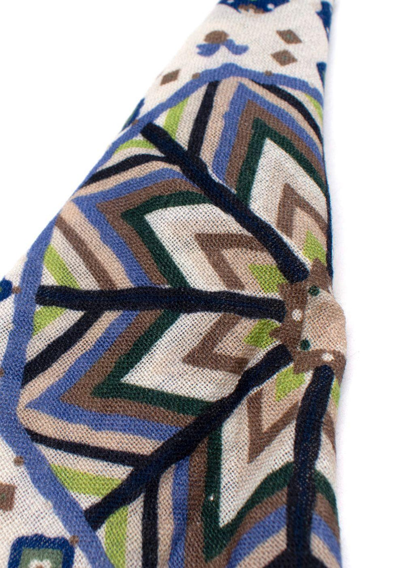 Geometric Wool Handkerchief