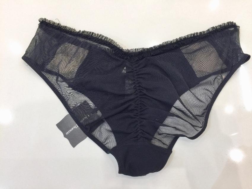 Chantal Thomass Couture Black Bow Pad Bra & Brief Set